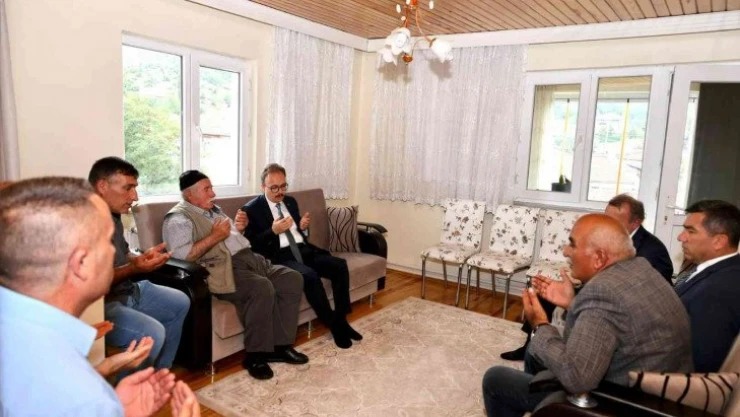 Vali Kızılkya'nın şehit ailelerine ziyareti devam ediyor