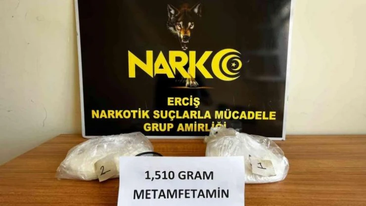 Van'da 1 kilo 510 gram metamfetamin ele geçirildi