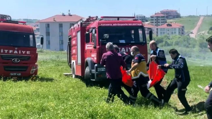 Yangına müdahale etmek isteyen vatandaş feci şekilde yandı