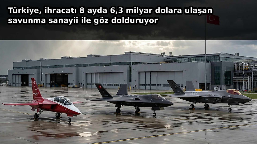 Türkiye  ihracatı 8 ayda 6,3 milyar dolara ulaşan savunma sanayii ile göz dolduruyor
